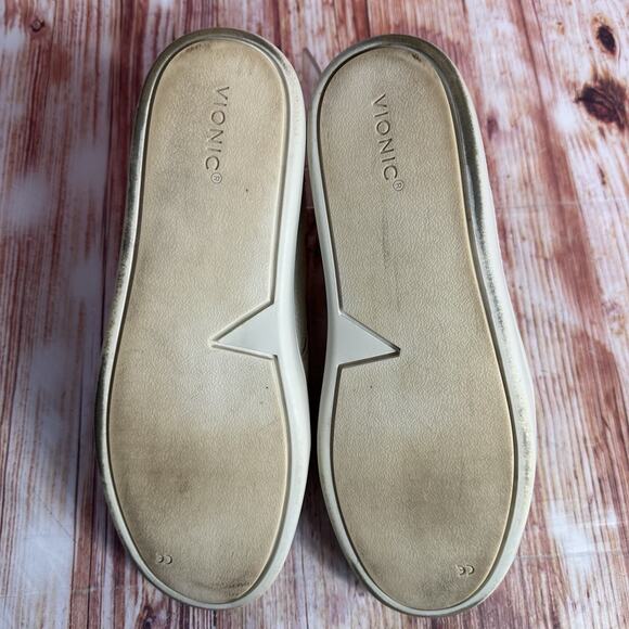 Vionic PENELOPE Womens Size 10 Tan Embossed Leather Leopard Casual Shoes Loafers - Picture 9 of 11